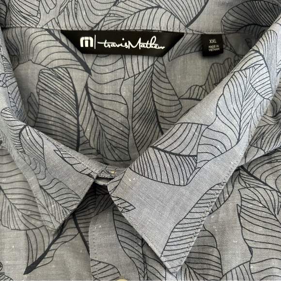 Travis Mathew Mens Collar Button Down Shirt - Picture 7 of 9